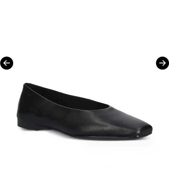 Vagabond Delia Black Leather Flats - Picture 3 of 7